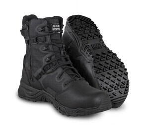Original SWAT Alpha Fury 8" Polishable Toe Side-Zip Boot in Black
